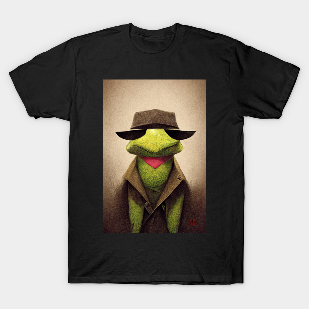 Detective Kermit Kermit TShirt TeePublic